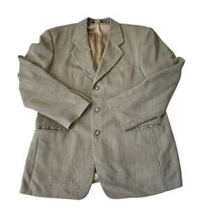 Vito Rufolo Men 3 Button Wool Blazer SZ 42R Fully Lined Sport Coat Made in Italy